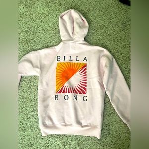 light pink billabong sweatshirt